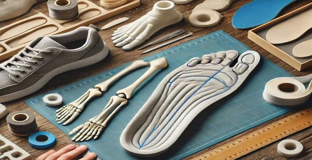 مراحل ساخت کفش طبی